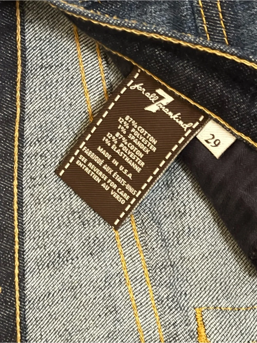 7 For All Mankind Dojo Low Rise Flare Jeans